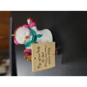 Millennium 2000-2001 Snowman Christmas Ornament